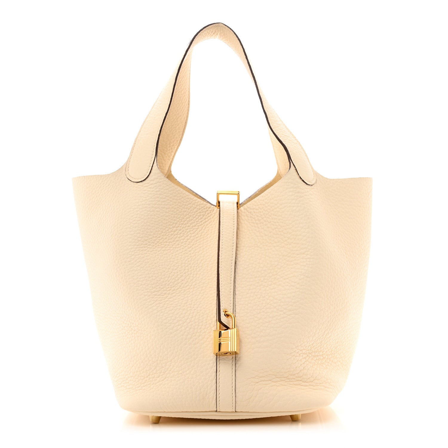 Hermes Taurillon Clemence Picotin Lock 22 MM Nata 1 of 9