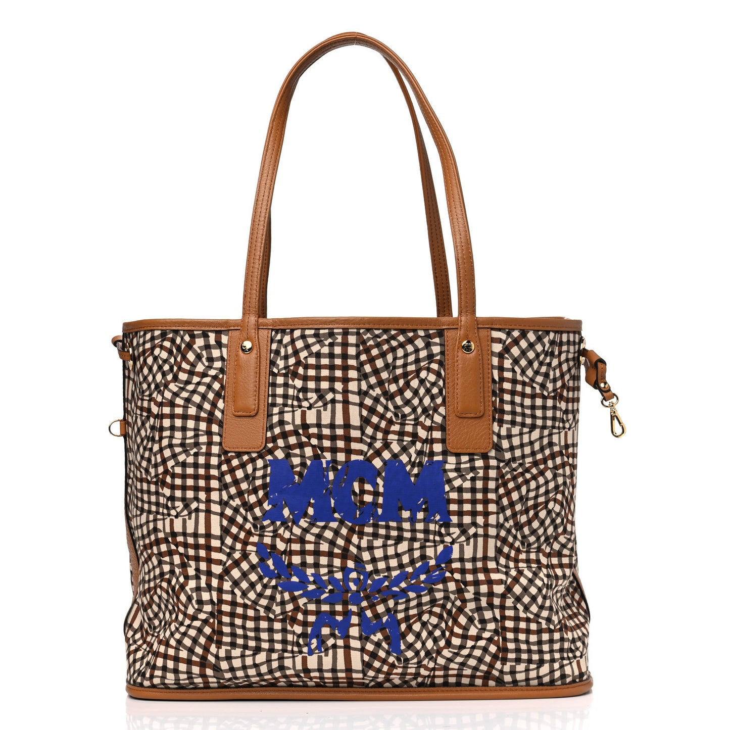 Visetos Medium Liz Reversible Shopper Tote Cognac