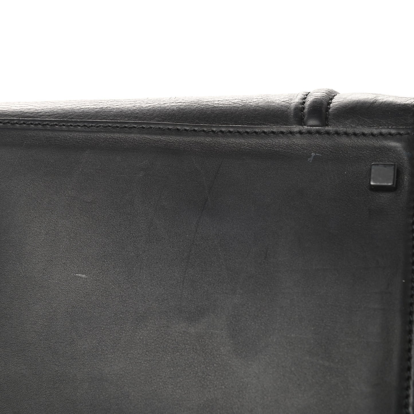 Supple Calfskin Large Phantom Luggage Black