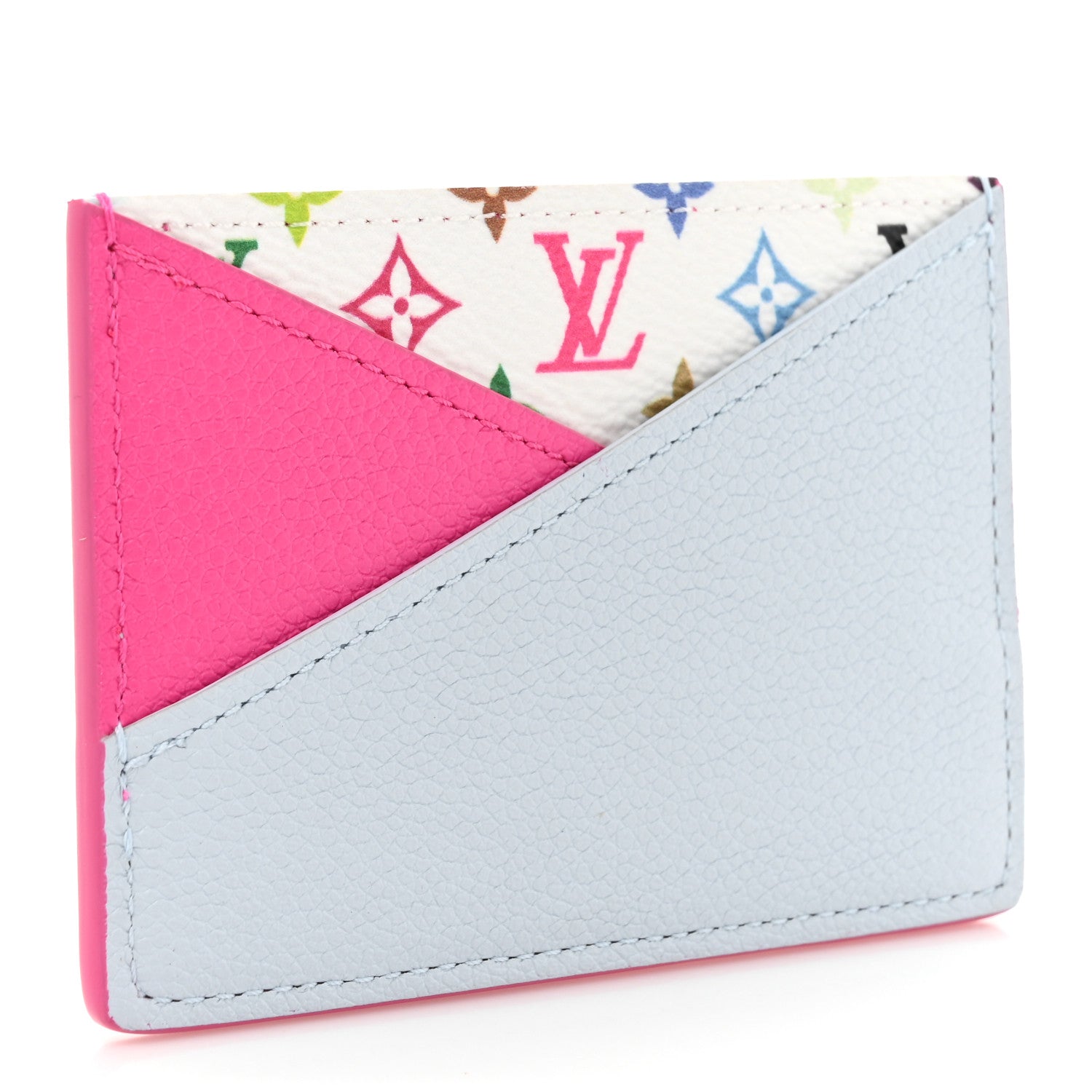 Louis Vuitton LV X TM Monogram Multicolor Criss-Cross Card Holder Kawaii Pink 3 of 8