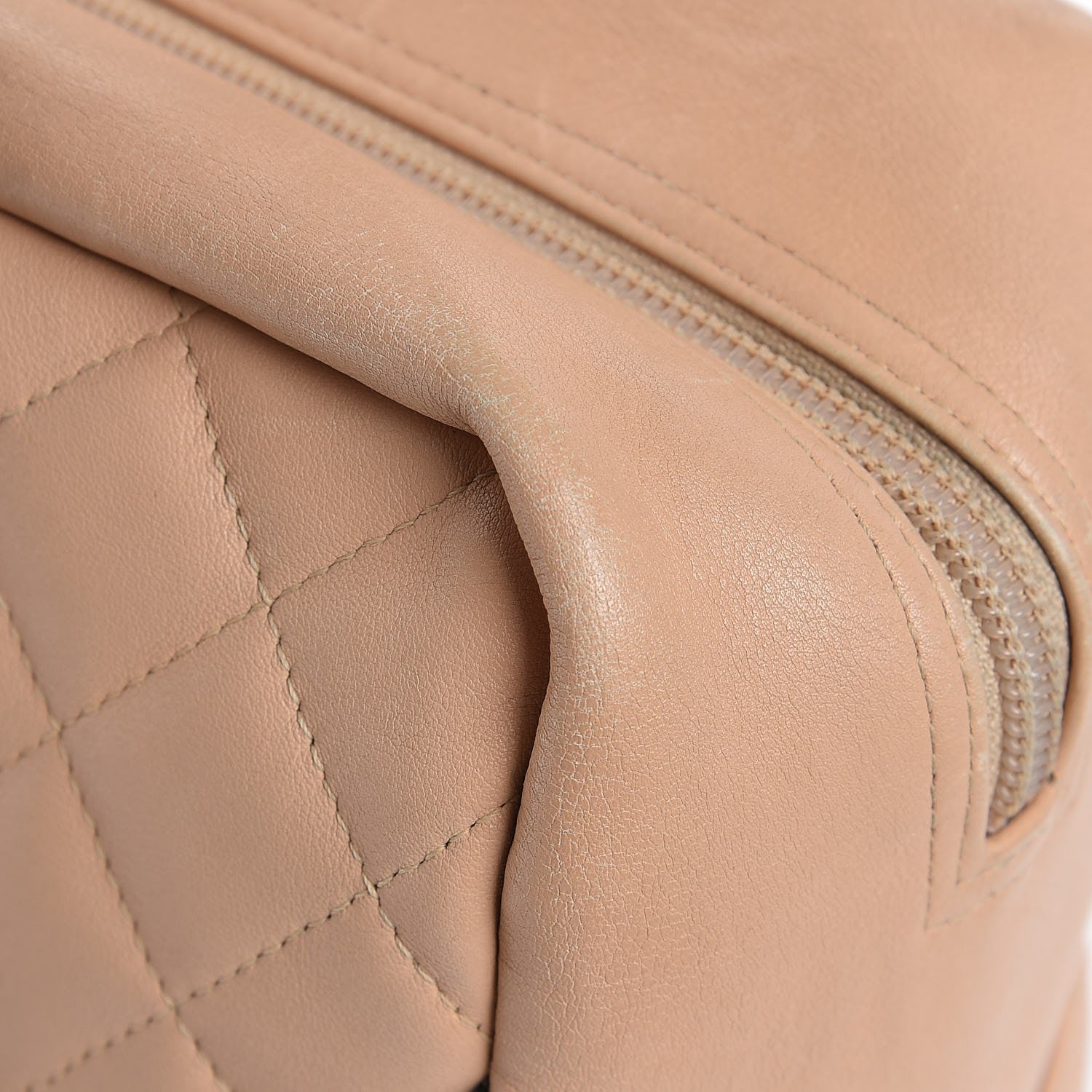 Chanel Calfskin Quilted Large Cambon Bowler Beige Black 13 of 15