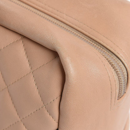 Chanel Calfskin Quilted Large Cambon Bowler Beige Black 13 of 15