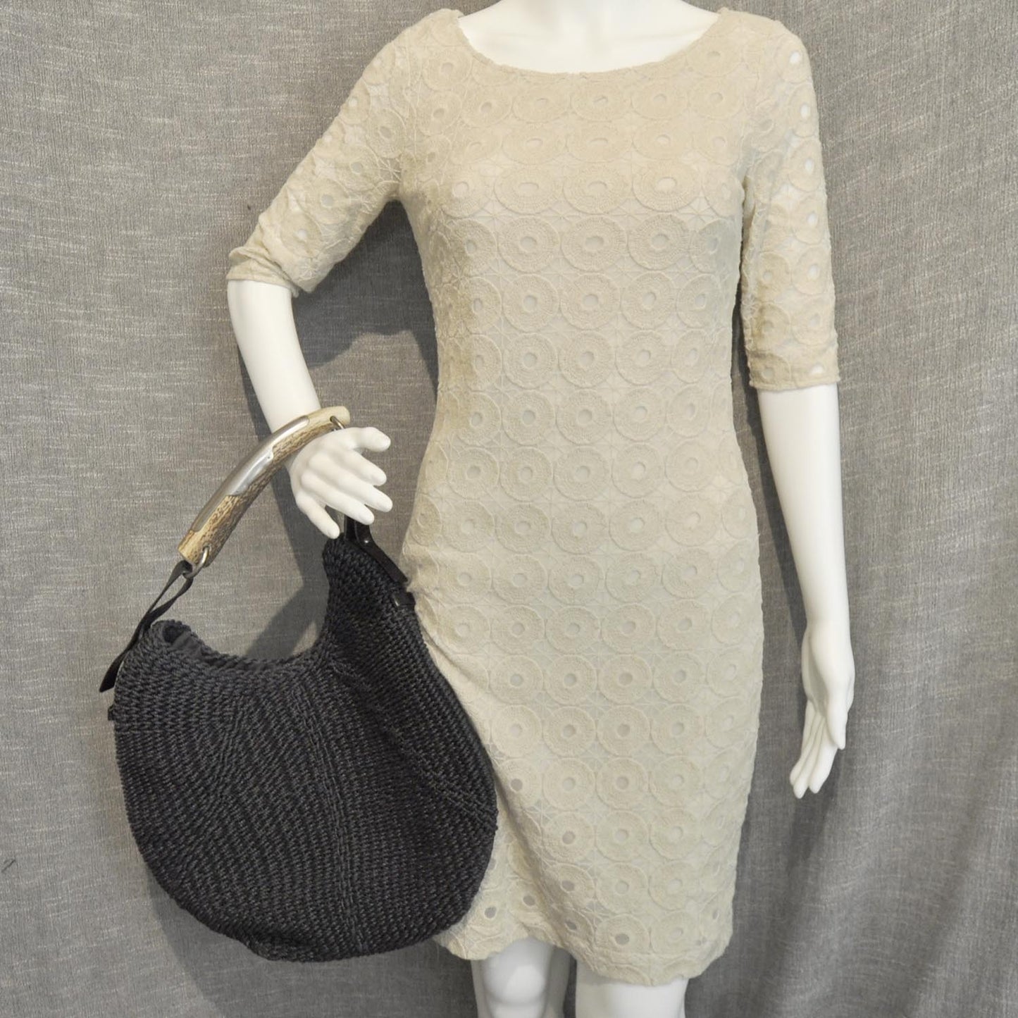 Woven Straw Mombasa Black