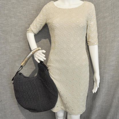 Saint Laurent Woven Straw Mombasa Black 3 of 9