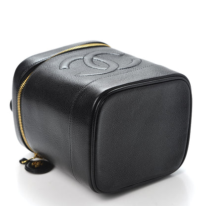 Chanel Caviar Cosmetic Vanity Bag Black 3 of 8