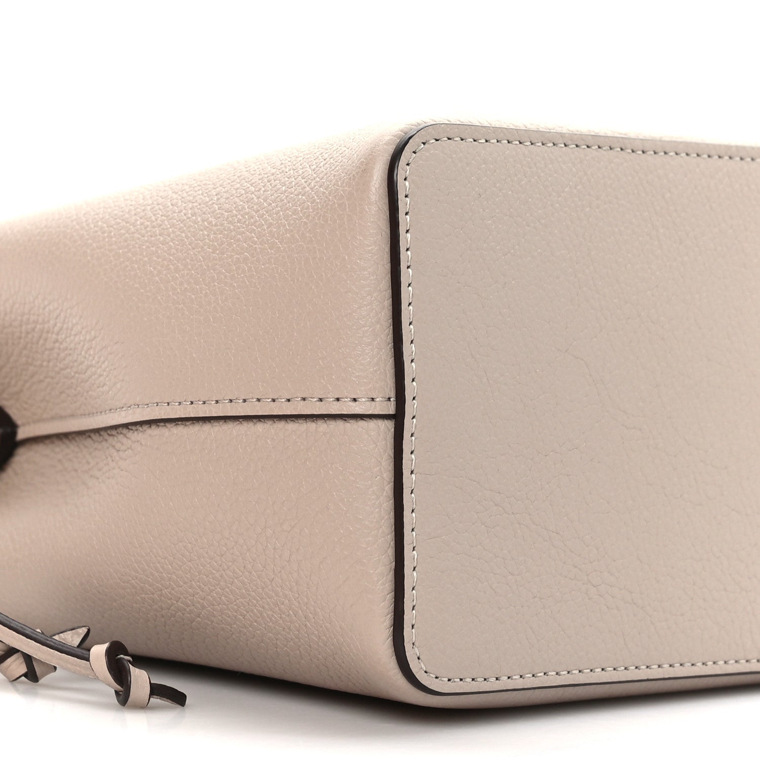 Louis Vuitton Calfskin Nano Lockme Bucket Greige 7 of 8