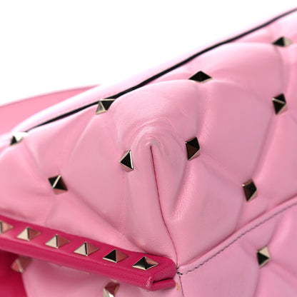 Valentino Garavani Nappa Medium Candystud Top Handle Bag Absolute Disco Pink 6 of 27
