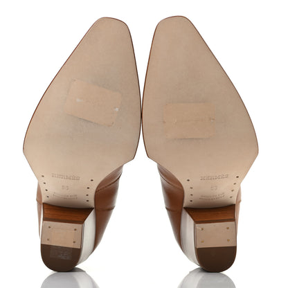 Hermes Calfskin Womens Vegas Ankle Boot 38 Naturel 5 of 8