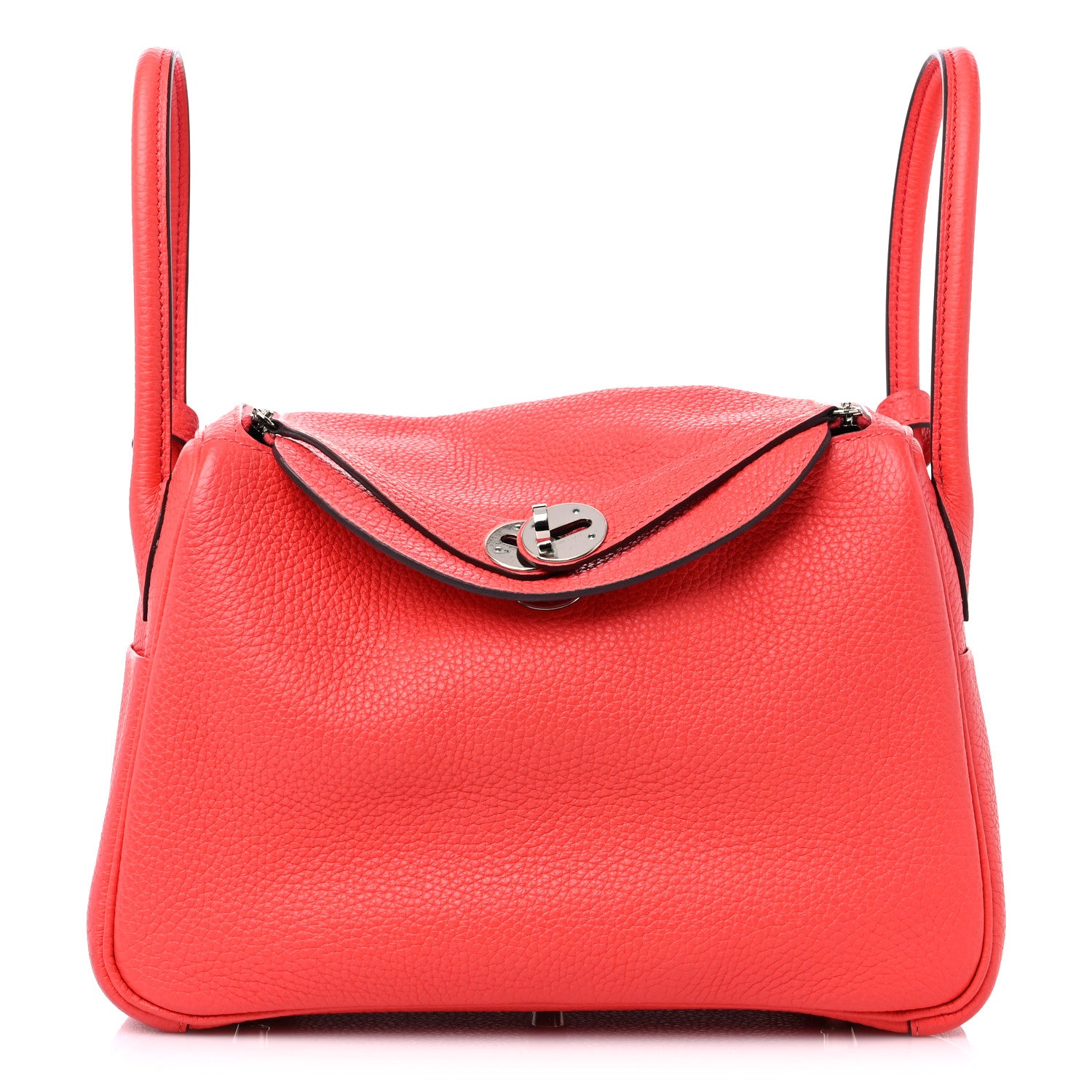 Hermes Taurillon Clemence Lindy 26 Rouge Pivoine 1 of 11