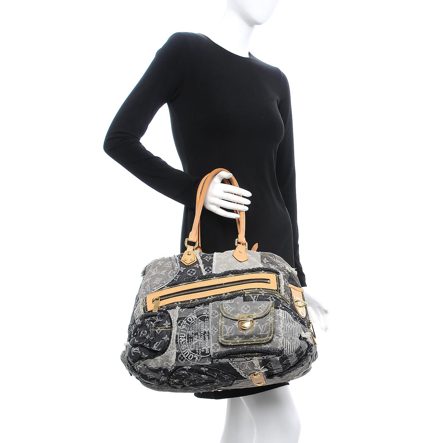 Denim Patchwork Bowly Black