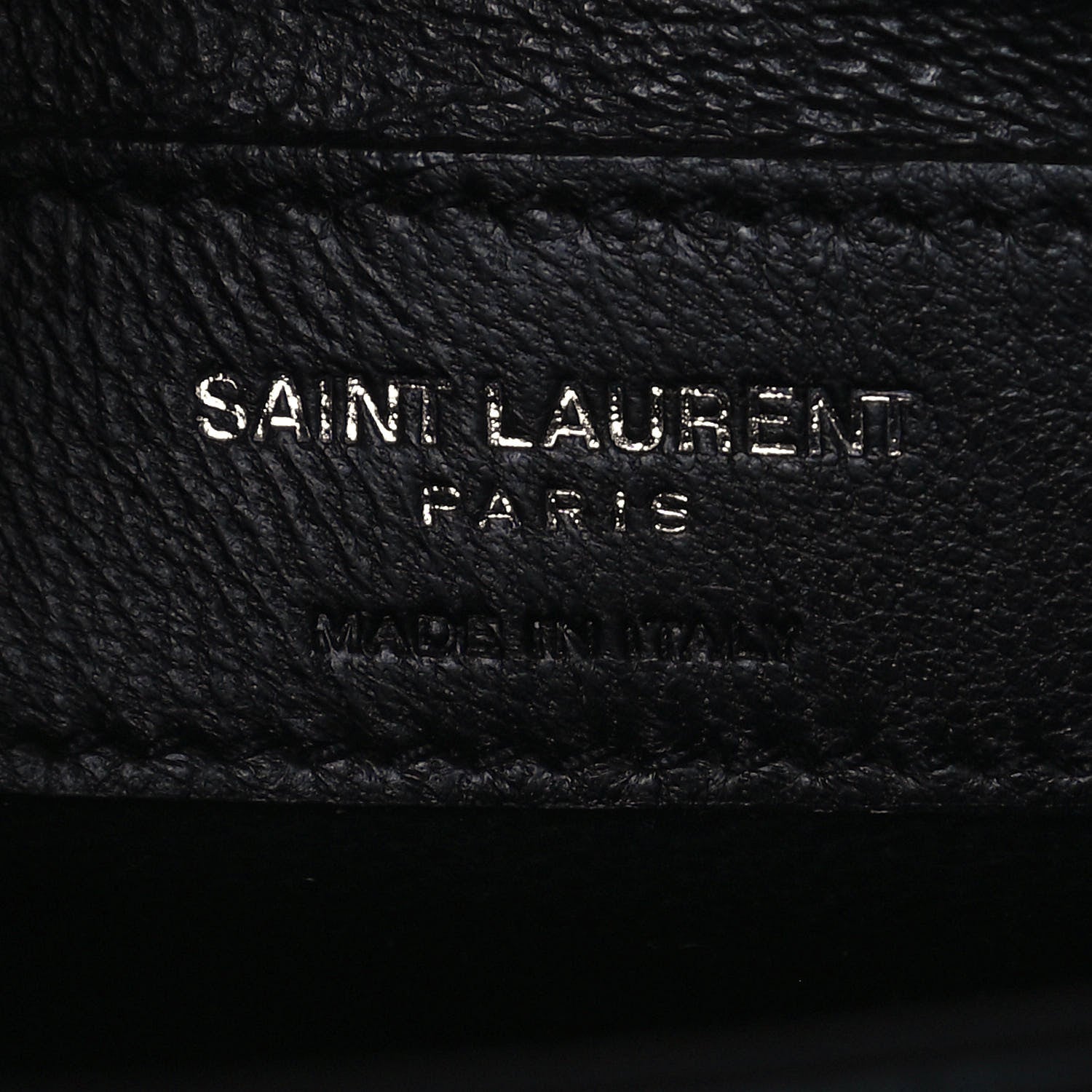 Saint Laurent Grain de Poudre Medium Classic Monogram Cassandra Top Handle Granite 6 of 15