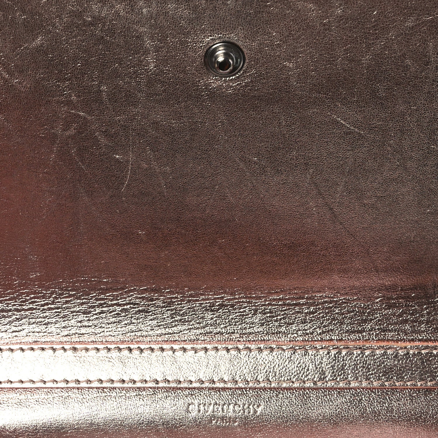 Givenchy Metallic Calfskin Pandora Chain Wallet Light Pink 7 of 8