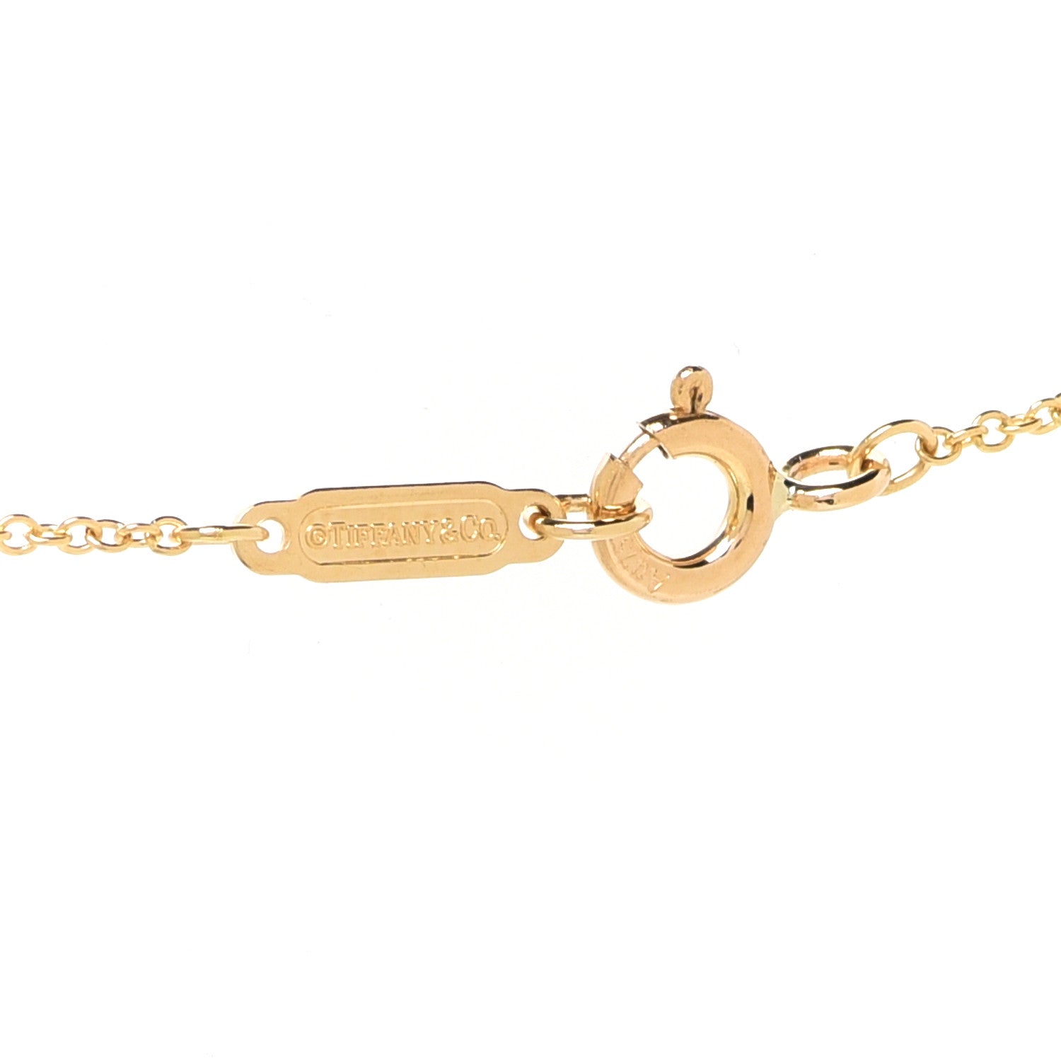 Tiffany 18K Yellow Gold Diamond Atlas Pierced Pendant Necklace 5 of 7