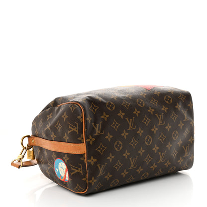 Louis Vuitton Monogram World Tour Speedy Bandouliere 30 4 of 17