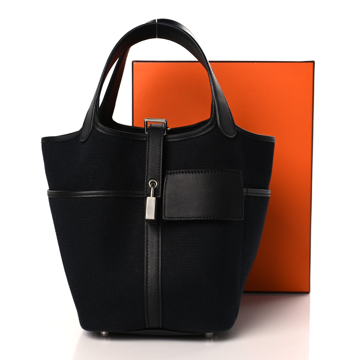 Hermes Toile Goeland Swift Cargo Picotin Lock 18 Black 10 of 10