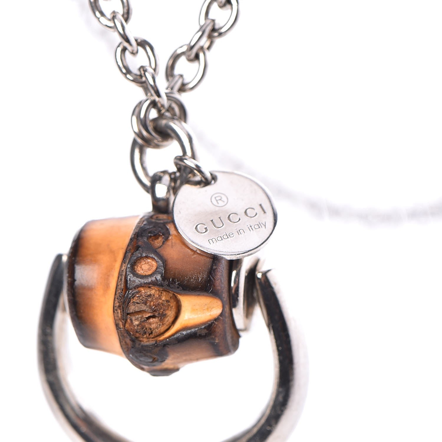 Gucci Bamboo Horsebit Large Necklace Silver 6 of 6