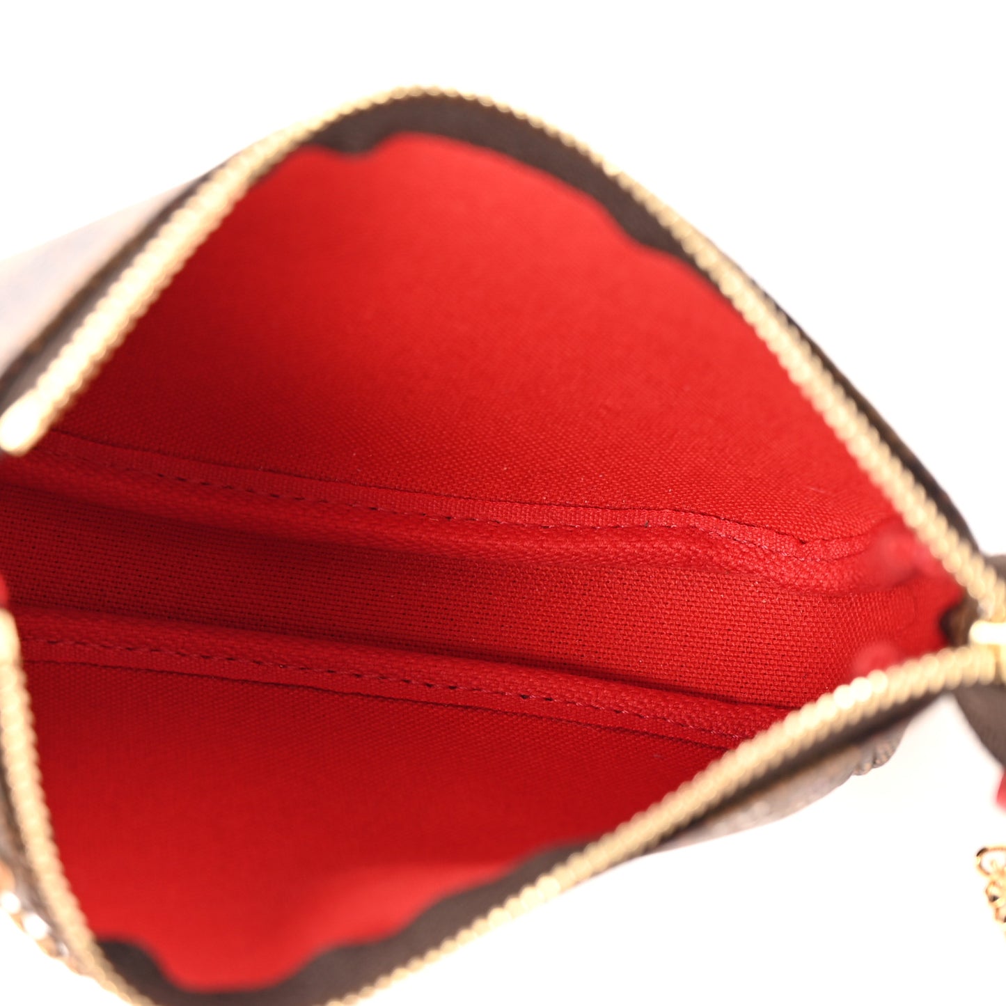Damier Ebene 2019 Christmas Animation Mini Pochette Accessories Red