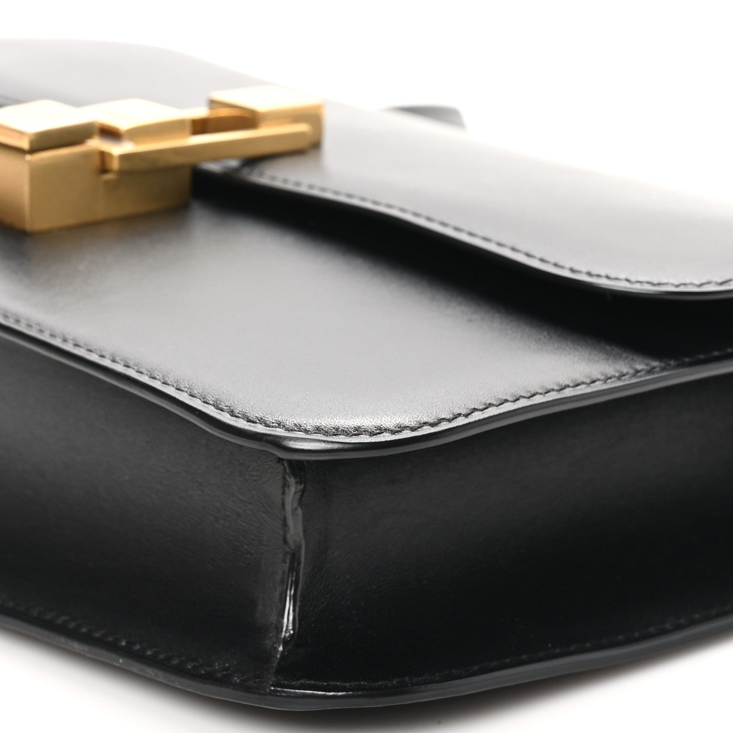 Saint Laurent Smooth Calfskin Carre Satchel Black 11 of 12