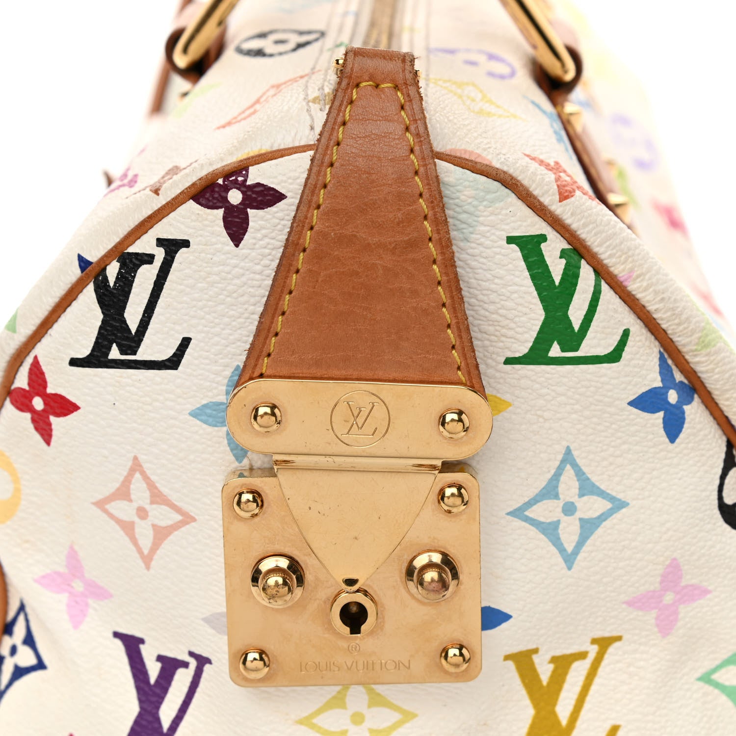 Louis Vuitton Monogram Multicolor Speedy 30 White 7 of 9