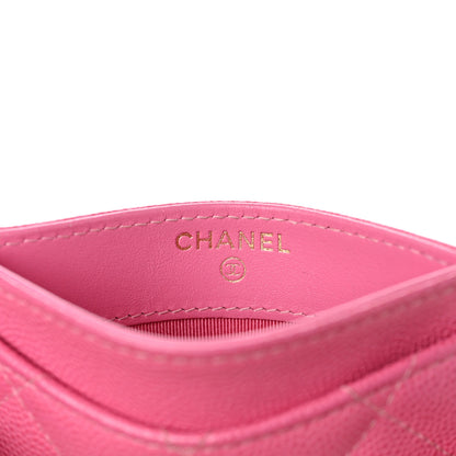 Chanel Caviar Quilted Card Holder Pink 5 of 8
