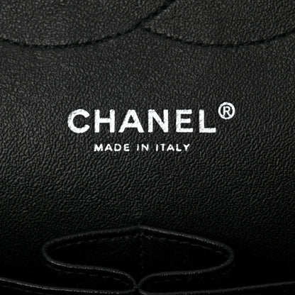 Chanel Shiny Distressed Calfskin Quilted Jumbo Double Flap So Black 6 of 11