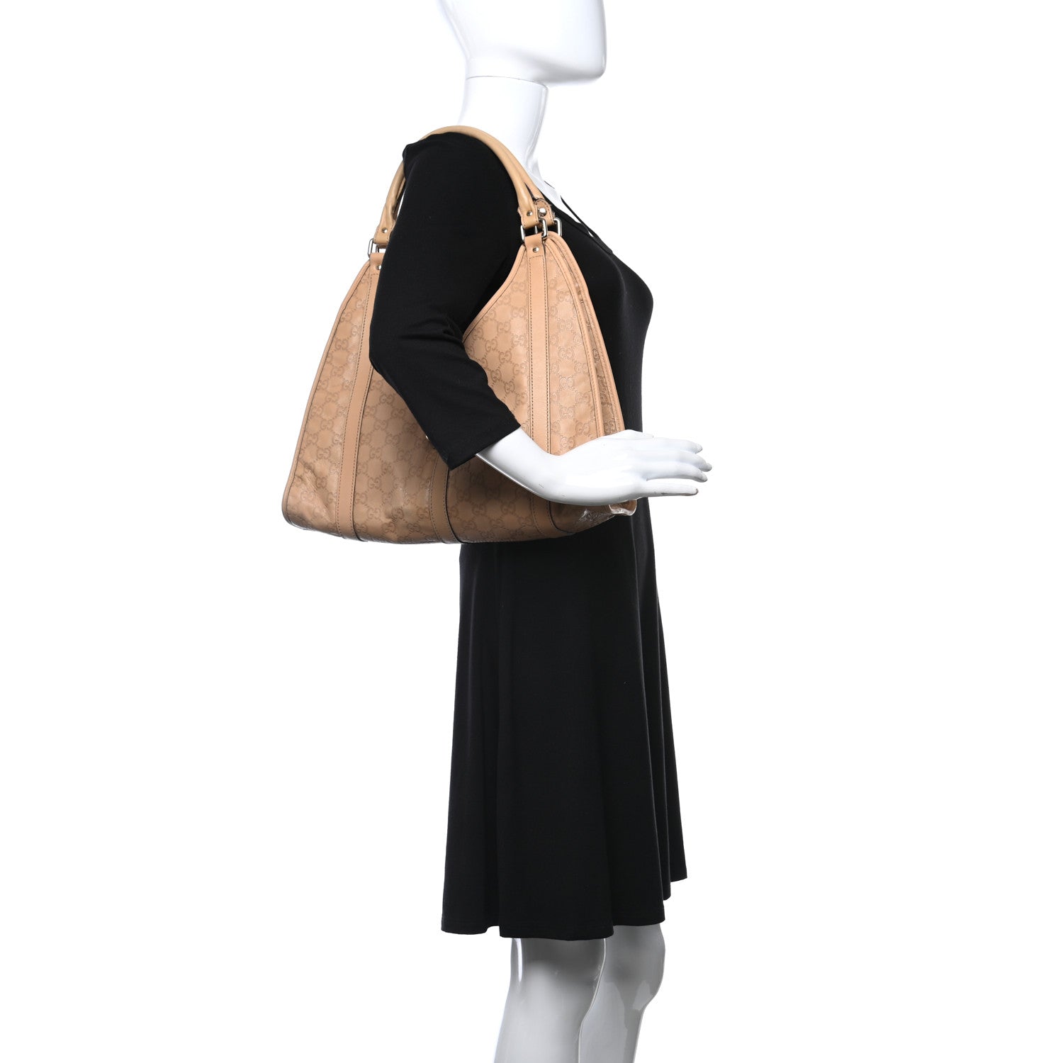 Gucci Guccissima Medium Joy Shoulder Bag Beige 2 of 9