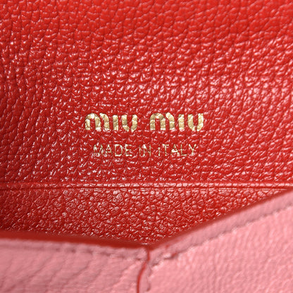 Miu Miu Goatskin Madras Love Wristlet Pouch Orchidea 6 of 11