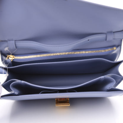 Celine Spazzolato Calfskin Medium Classic Box Flap Bag Porcelain 5 of 11
