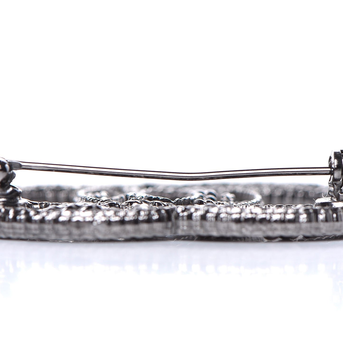 Ruthenium Chain CC Brooch