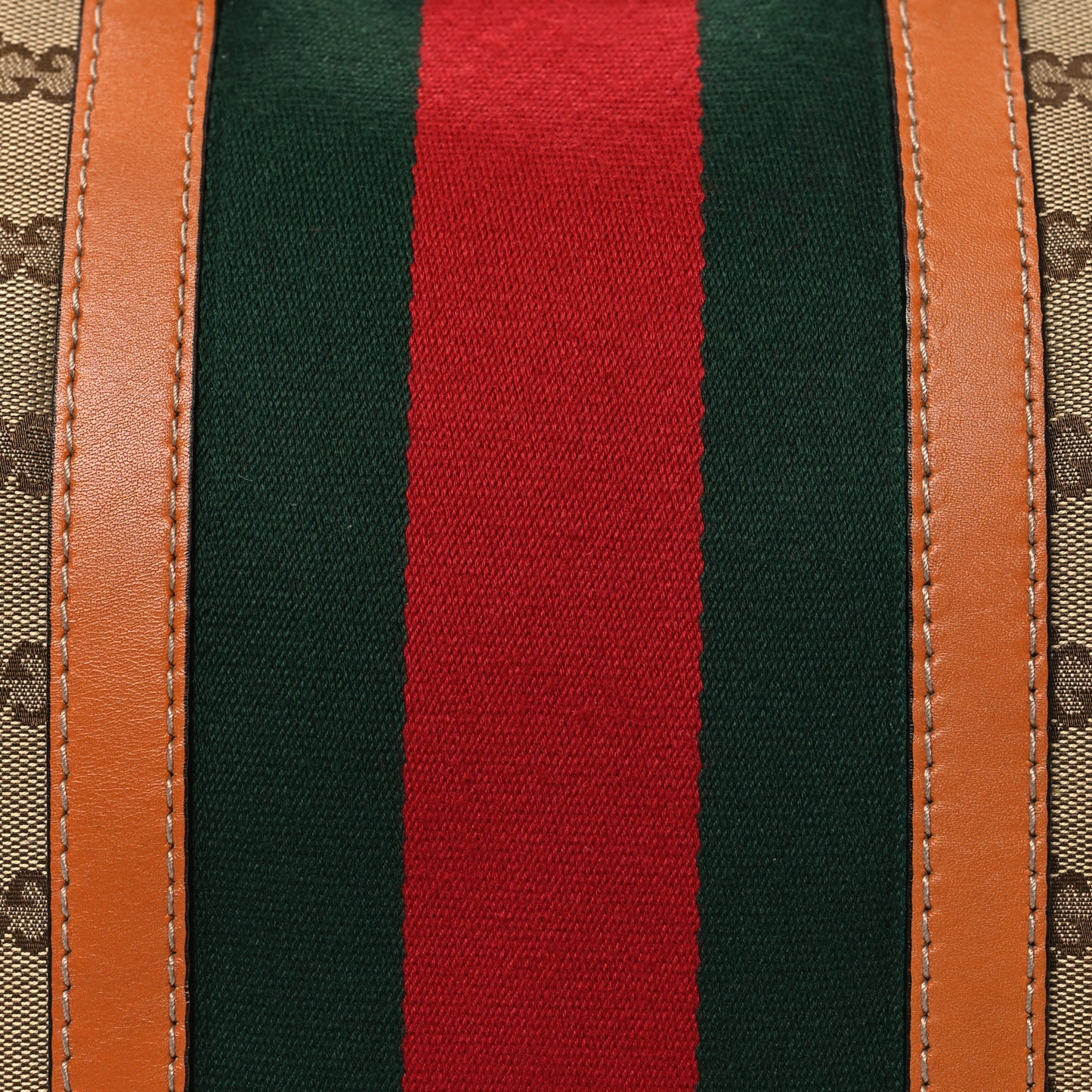 Monogram Vintage Web Medium Boston Tan Tan
