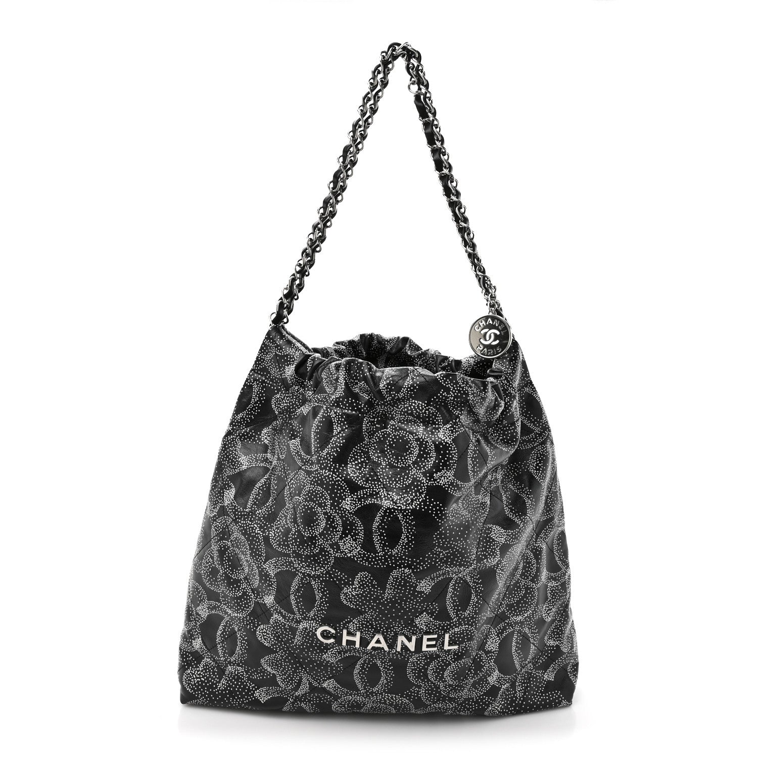 Chanel Printed Calfskin Quilted Chanel 22 Black 1 of 10
