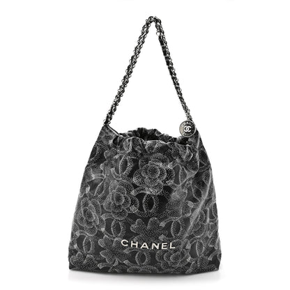 Chanel Printed Calfskin Quilted Chanel 22 Black 1 of 10
