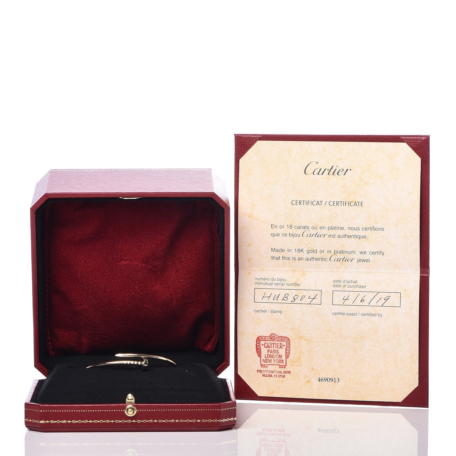 Cartier 18K Yellow Gold Small Juste Un Clou Bracelet 15 5 of 5