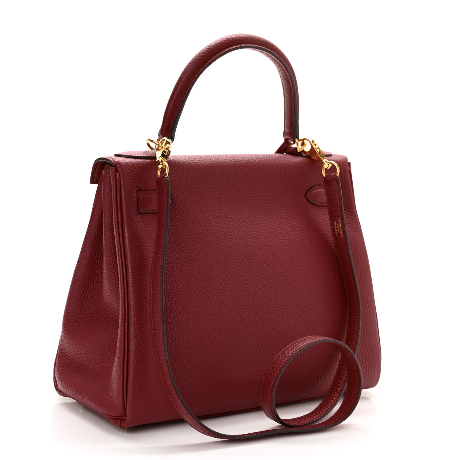 Hermes Togo Kelly Retourne 28 Rubis 3 of 16