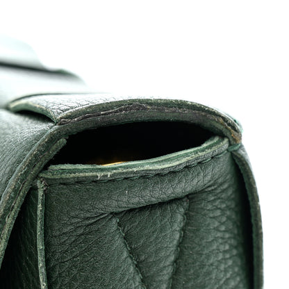 Bottega Veneta Grained Calfskin Maxi Intrecciato Cassette Crossbody Bag Raintree Green 10 of 12