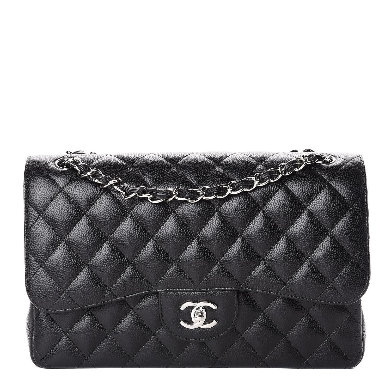 Chanel Caviar Quilted Jumbo Double Flap Black 1 of 9