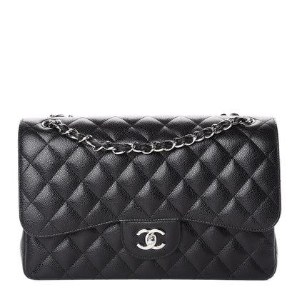 Chanel Caviar Quilted Jumbo Double Flap Black 1 of 9