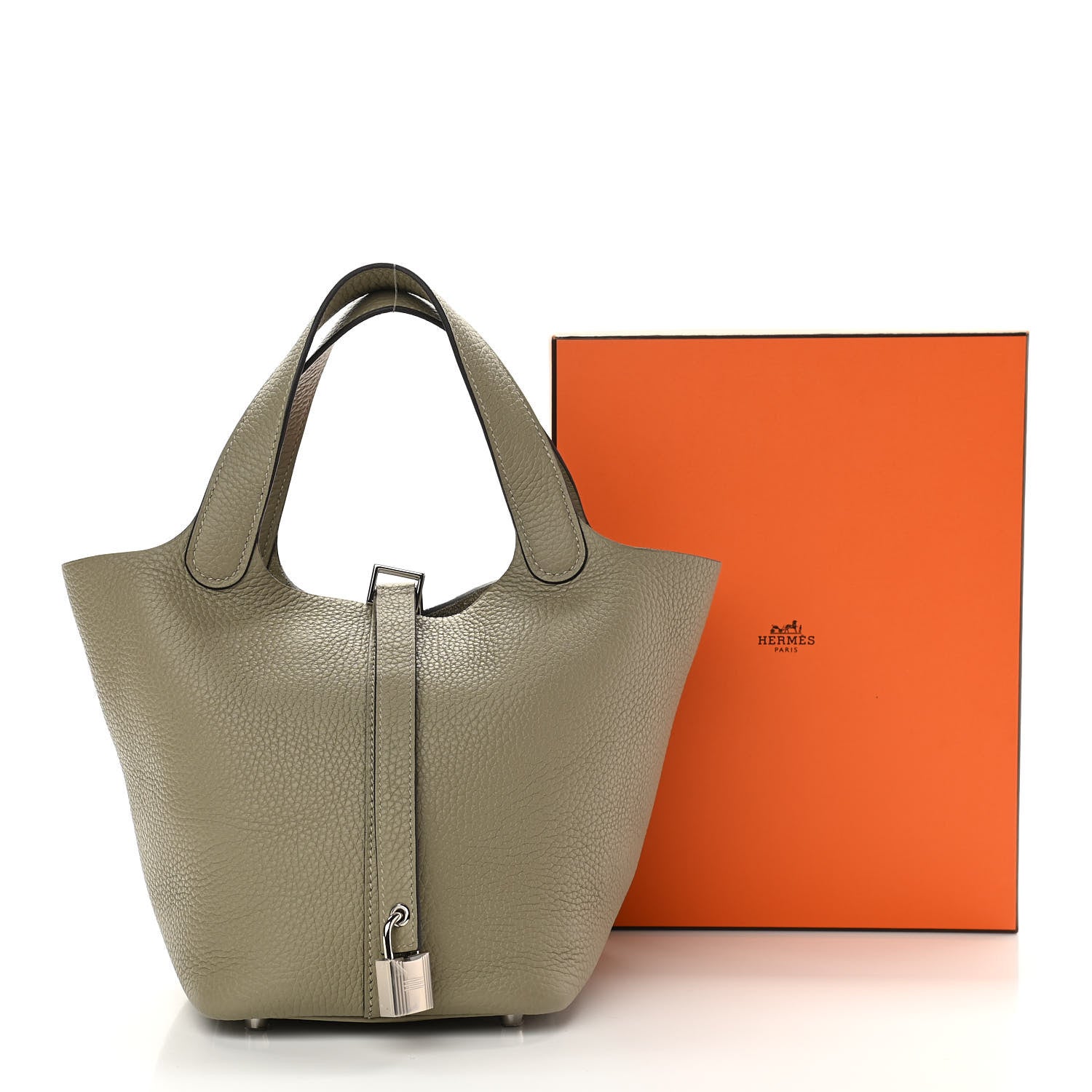 Hermes Taurillon Clemence Picotin Lock 18 PM Sauge 10 of 10