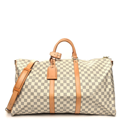 Louis Vuitton Damier Azur Keepall Bandouliere 55 1 of 11