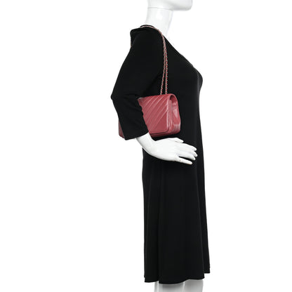 Chanel Calfskin Chevron Quilted Statement Flap Pink 2 of 10