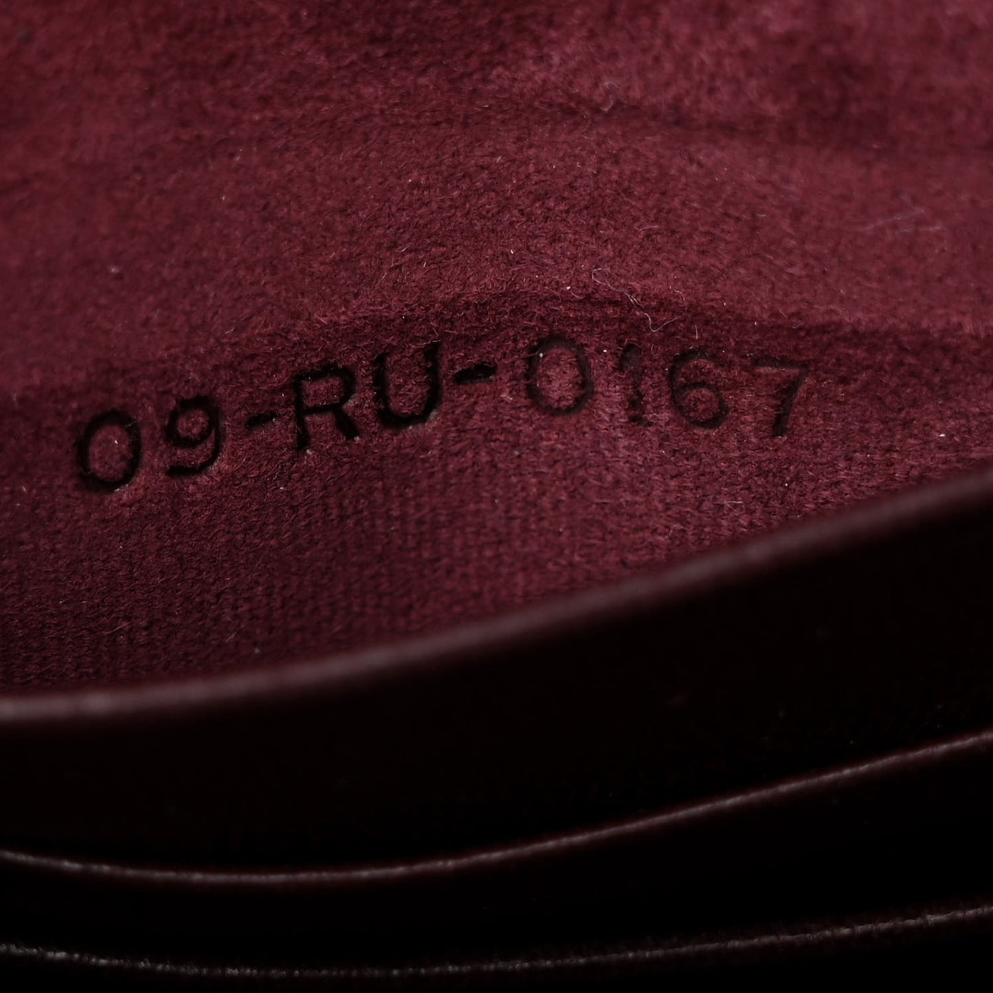 Grained Calfskin D-Bee Crossbody Burgundy