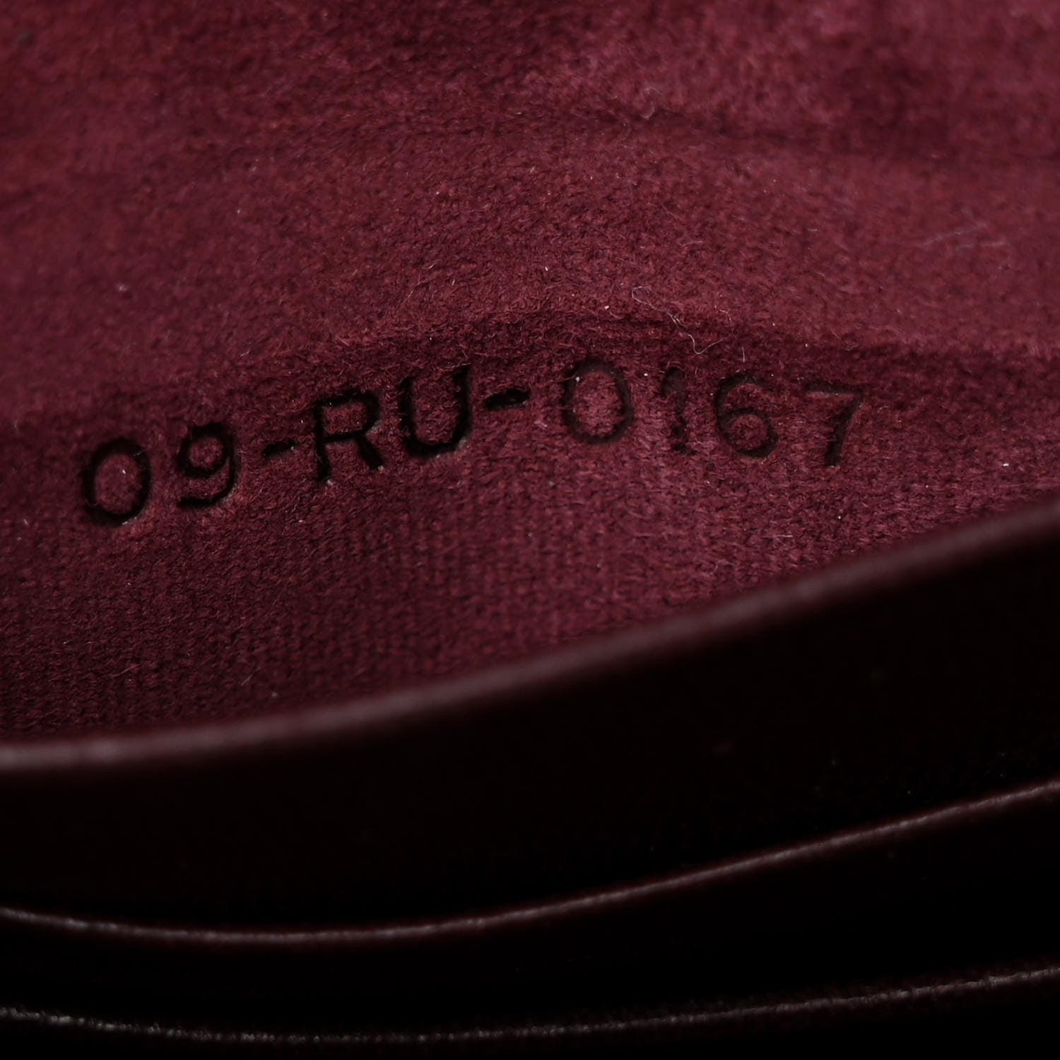 Christian Dior Grained Calfskin D-Bee Crossbody Burgundy 7 of 11