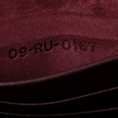 Christian Dior Grained Calfskin D-Bee Crossbody Burgundy 7 of 11