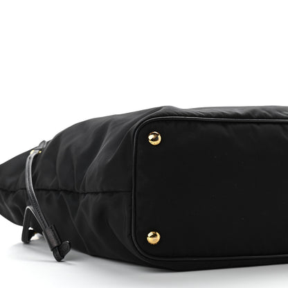Prada Tessuto Nylon Saffiano Tote Black 7 of 8