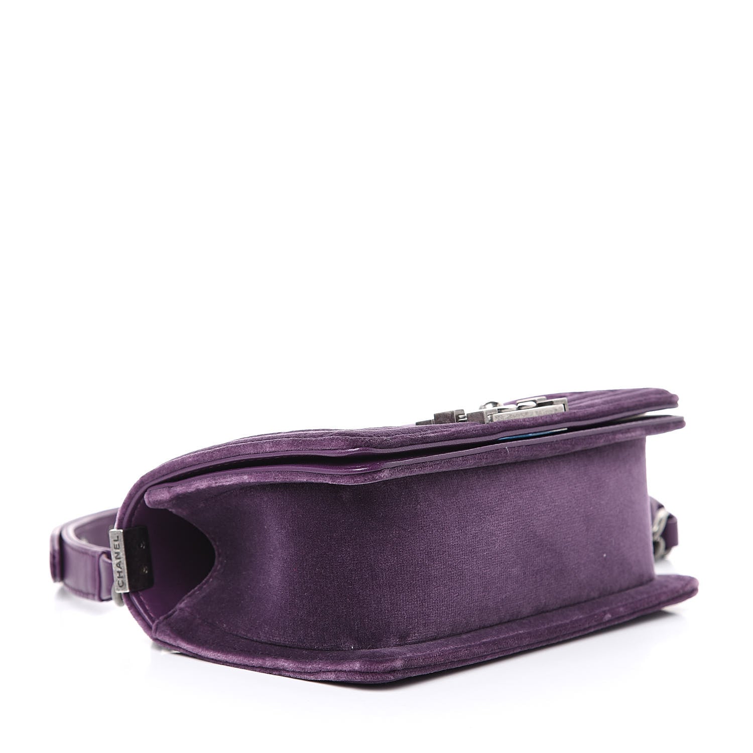 Chanel Velvet Quilted Small Boy Flap Purple 4 of 12