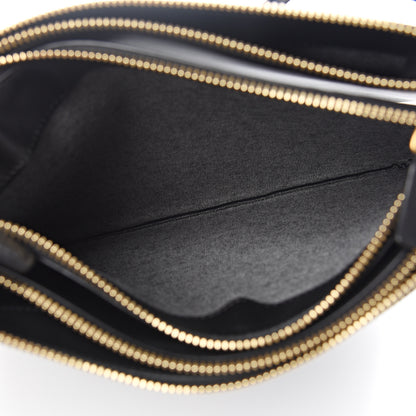 Celine Lambskin Large Trio Crossbody Bag Black 5 of 10