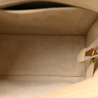 Celine Drummed Calfskin Nano Luggage Ivory 5 of 10