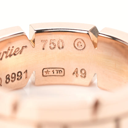 Cartier 18K Pink Gold Tank Francaise Ring 49 5 5 of 5