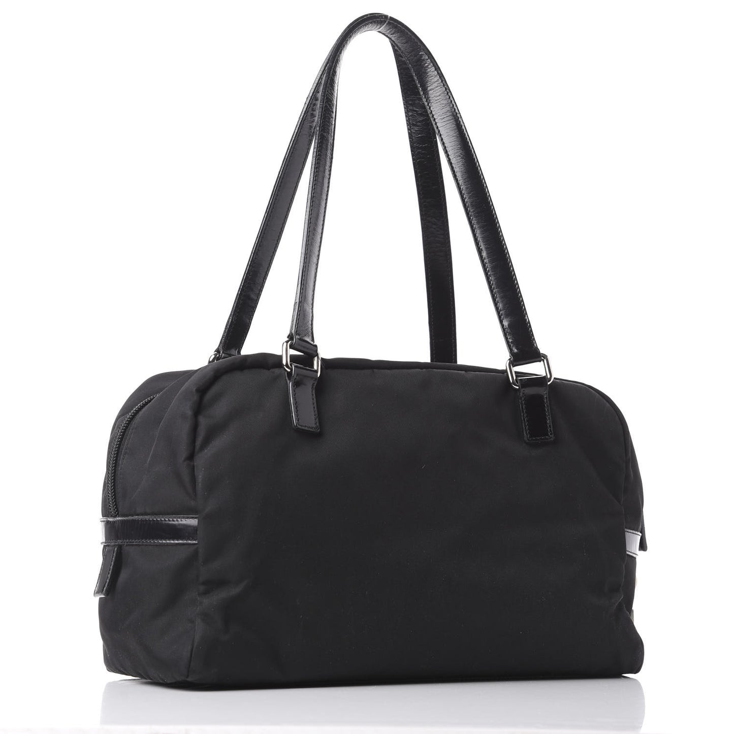 Tessuto Nylon Logo Shoulder Bag Black