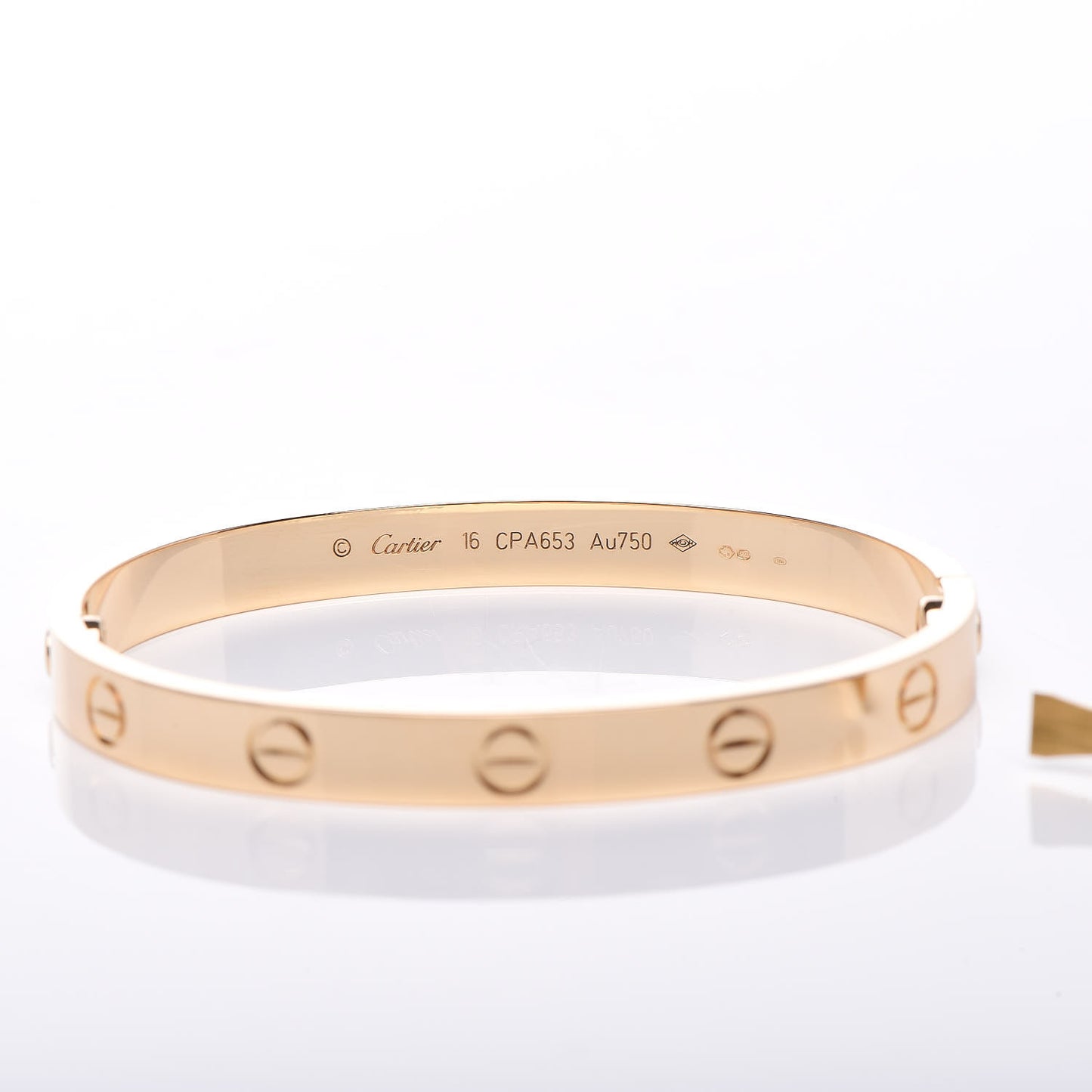 18K Yellow Gold LOVE Bracelet 16